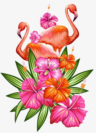 花 绿植 仙鹤 搭配 春天免抠