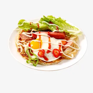 鸡蛋手抓饼免抠