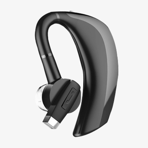 黑色商务蓝牙耳机免抠