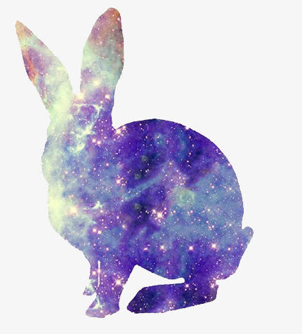 梦幻元素 兔子剪影免抠