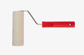 红色手柄油漆滚筒刷免抠