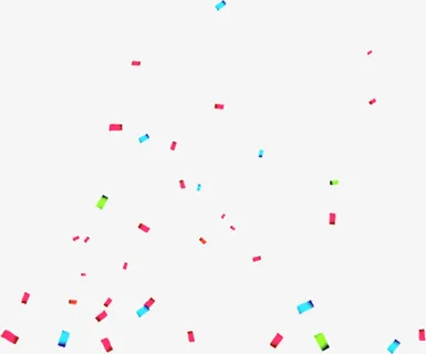 彩纸漂浮物免抠漂浮几何图元素