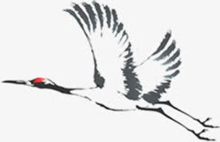 白鹭上青天中国色彩免抠