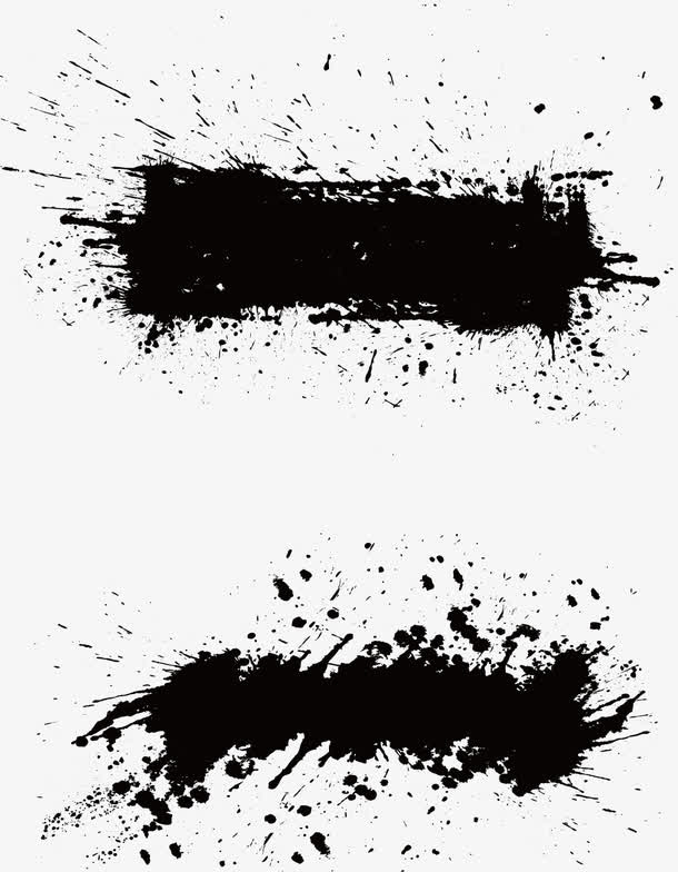 喷墨水墨画免抠