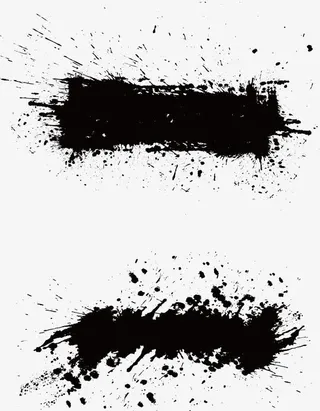 喷墨水墨画免抠