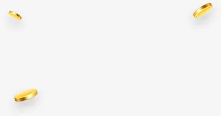 漂浮的金币节日气氛免抠