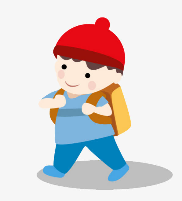 蓝衣服小孩免抠