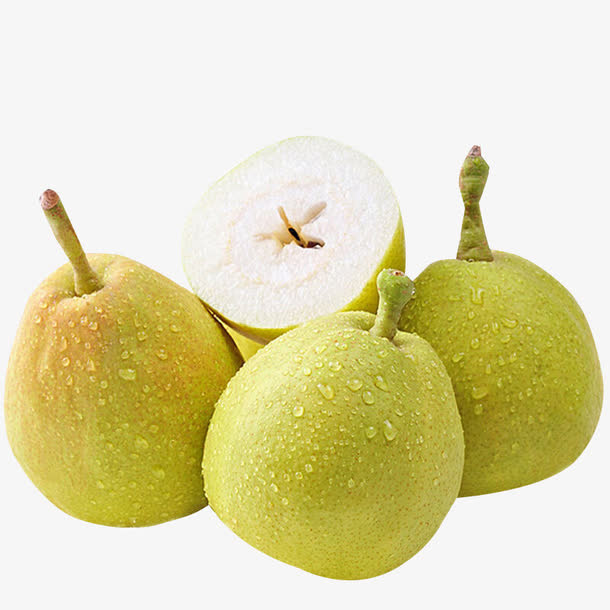 现摘新鲜酥梨免抠