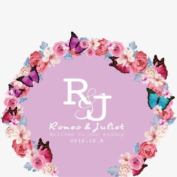 婚礼花logo免抠
