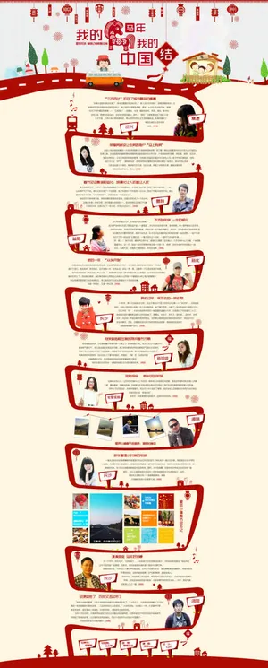 春节专题页面设计免抠