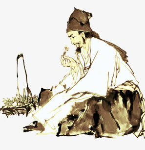 本草纲目 李时珍 中国风  水墨画免抠