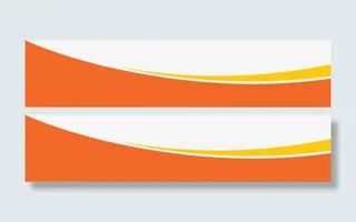 橙色黄色简约几何形状免抠