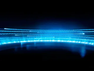 蓝色光效线条科技免抠