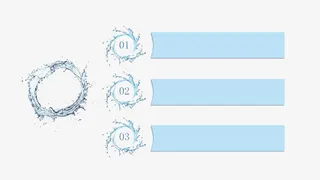 水元素ppt模板免抠