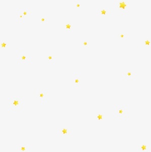 黄色漂浮可爱星星免抠漂浮其他元素
