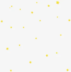 黄色漂浮可爱星星免抠漂浮其他元素
