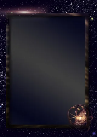 黑色梦幻星空宣传单平面广告高清