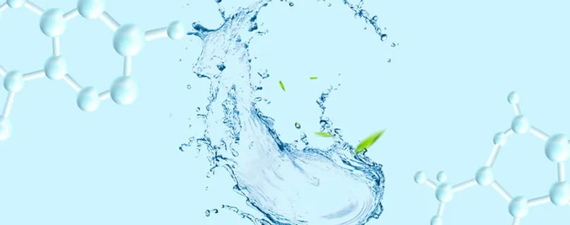 清新水元素DNA细胞生物美妆背景高清