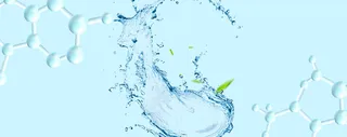 清新水元素DNA细胞生物美妆背景高清