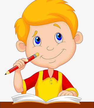 卡通人物上课免抠