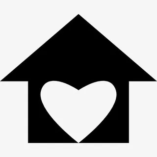 房子有爱心的形状图标免抠