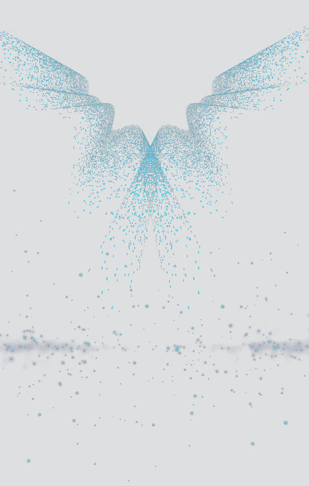 蓝色颗粒物免抠