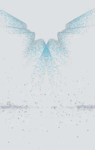 蓝色颗粒物免抠