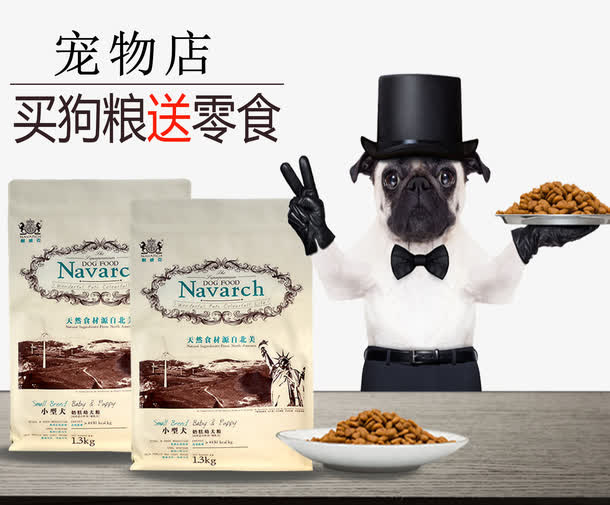 宠物店宣传单送零食免抠