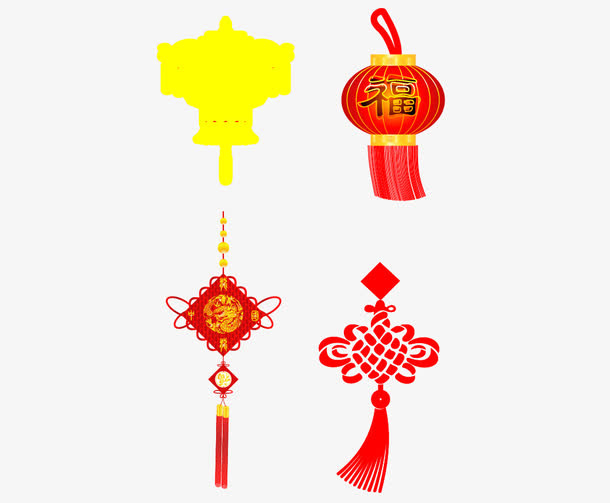 挂饰中国结福免抠