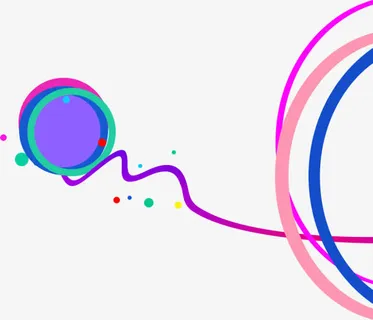 彩色炫彩时尚线条免抠