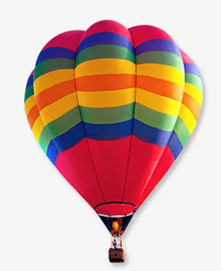 彩色热气球图片免抠