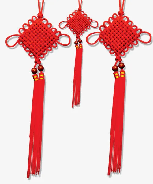 红色喜庆中国结图案免抠