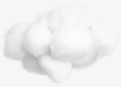 棉花透明棉花团装饰免抠