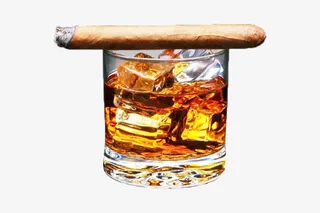 放了一支烟的啤酒杯免抠