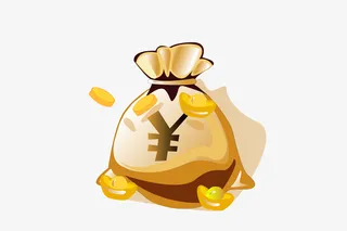 钱袋子的金融插画免抠