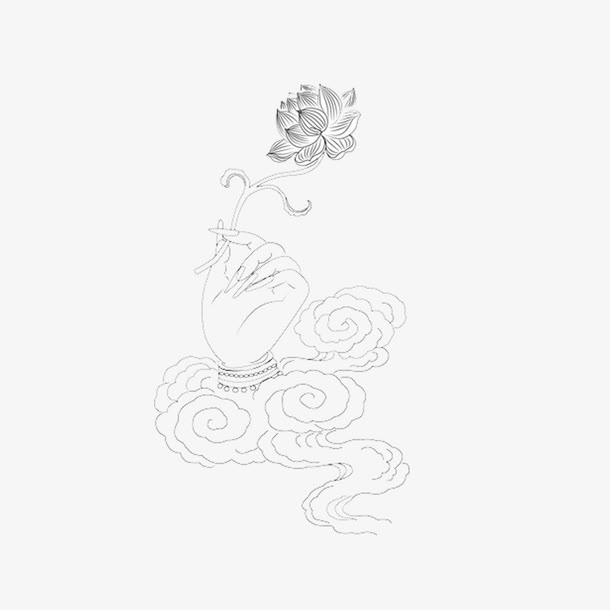 佛教花纹元素免抠