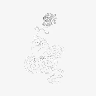 佛教花纹元素免抠