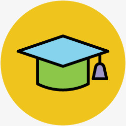 教育矢量图 学生学位标志免抠