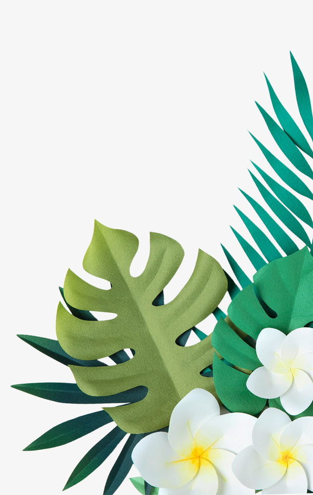 手绘植物叶子花朵装饰免抠手绘/卡通卡通元素