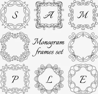 图标边框组合免抠