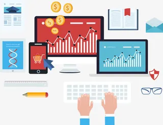 矢量金融商务办公主题免抠