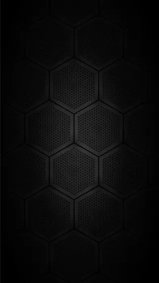 灰色黑色六边形H5背景高清
