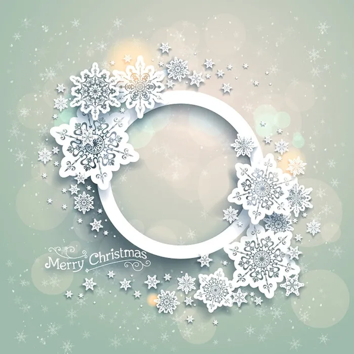 圣诞雪花纹理背景高清