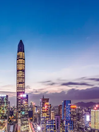 招商科技商务商业城市背景高清