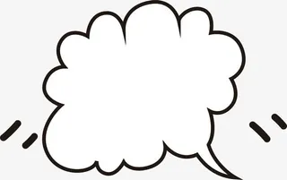 烟雾气泡边框免抠