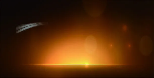 黑暗中的黄色光芒海报背景