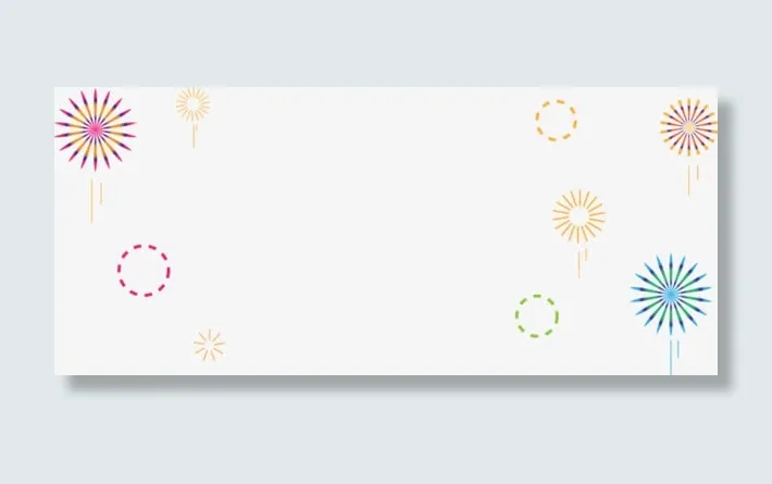 手绘烟花装饰免抠