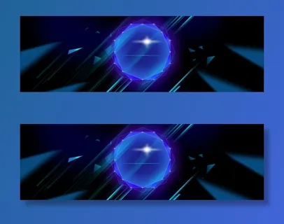 绚丽科技蓝色梦涵淘宝海报背景免抠背景banner海报元素