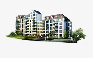 小区居民楼免抠