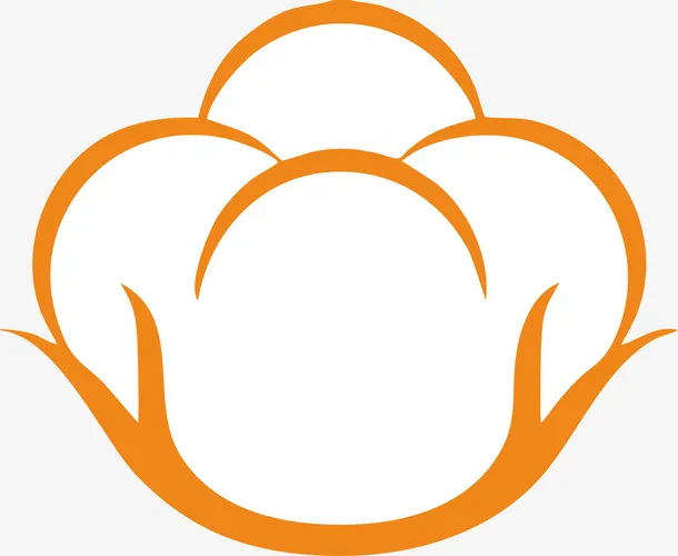 彩色棉棉花矢量图免抠